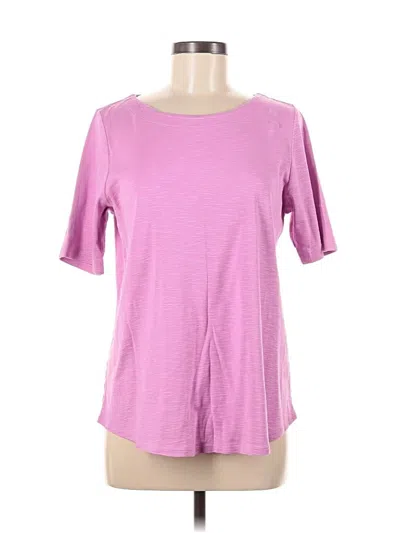 Pre-owned Jjill Short Sleeve T-shirt In Pink