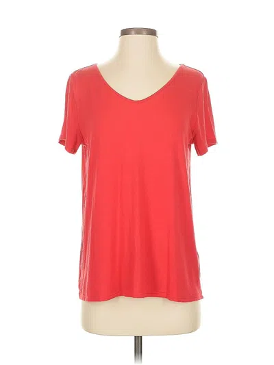 Pre-owned Jjill Short Sleeve T-shirt In Red