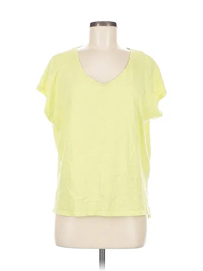 Pre-owned Jjill Short Sleeve T-shirt In Yellow