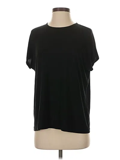 Pre-owned Jjill Short Sleeve T-shirt In Black