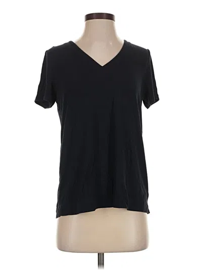 Pre-owned Jjill Short Sleeve T-shirt In Black