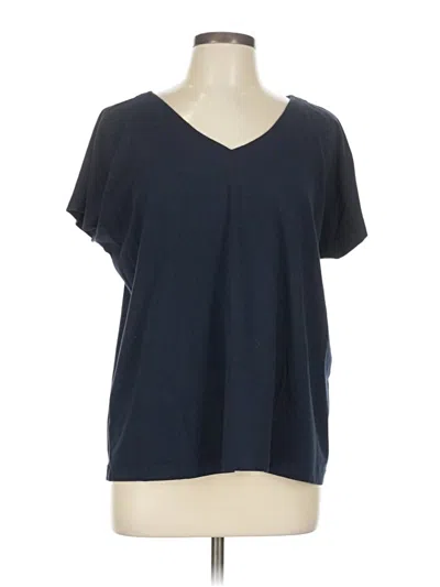 Pre-owned Jjill Short Sleeve T-shirt In Blue