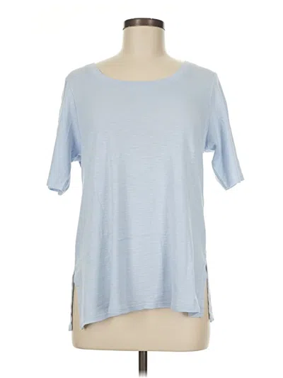 Pre-owned Jjill Short Sleeve T-shirt In Blue