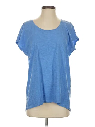 Pre-owned Jjill Short Sleeve T-shirt In Blue