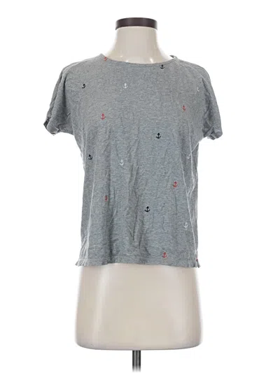 Pre-owned Jjill Short Sleeve T-shirt In Gray
