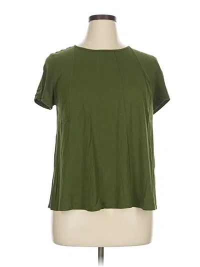 Pre-owned Jjill Short Sleeve T-shirt In Green
