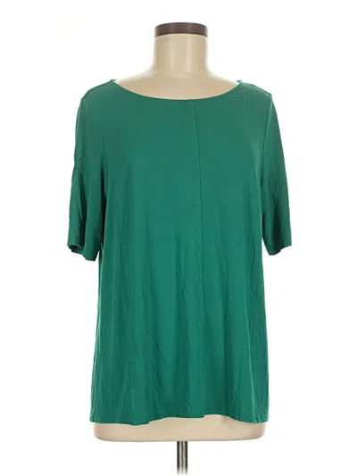 Pre-owned Jjill Short Sleeve T-shirt In Green