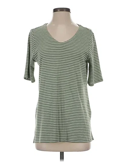 Pre-owned Jjill Short Sleeve T-shirt In Green
