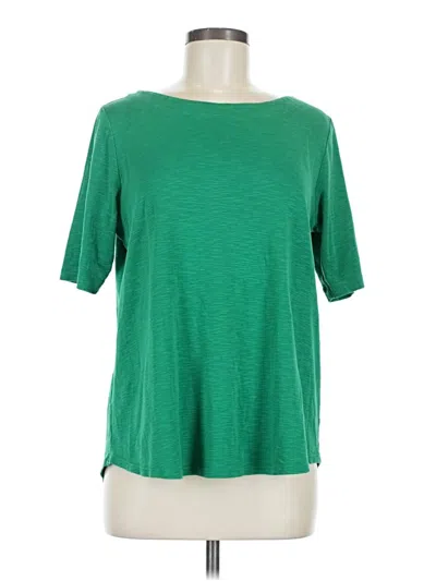 Pre-owned Jjill Short Sleeve T-shirt In Green