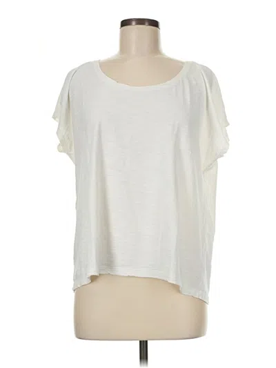 Pre-owned Jjill Short Sleeve T-shirt In Ivory