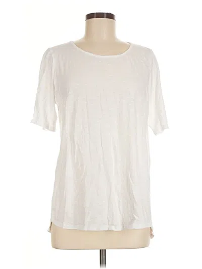 Pre-owned Jjill Short Sleeve T-shirt In Ivory