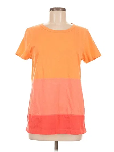 Pre-owned Jjill Short Sleeve T-shirt In Orange