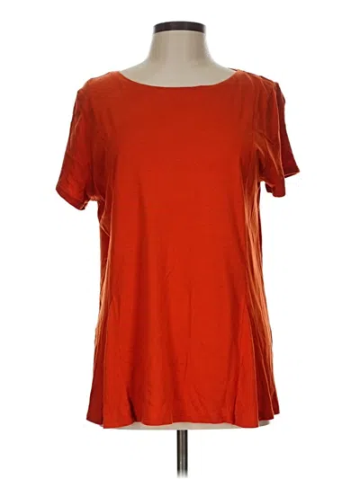 Pre-owned Jjill Short Sleeve T-shirt In Orange