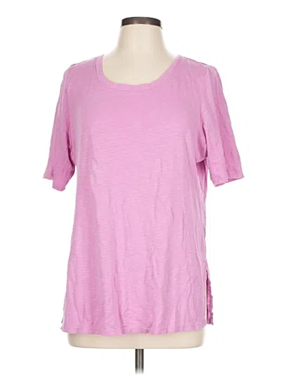 Pre-owned Jjill Short Sleeve T-shirt In Pink