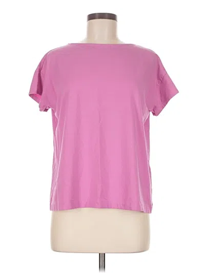 Pre-owned Jjill Short Sleeve T-shirt In Pink