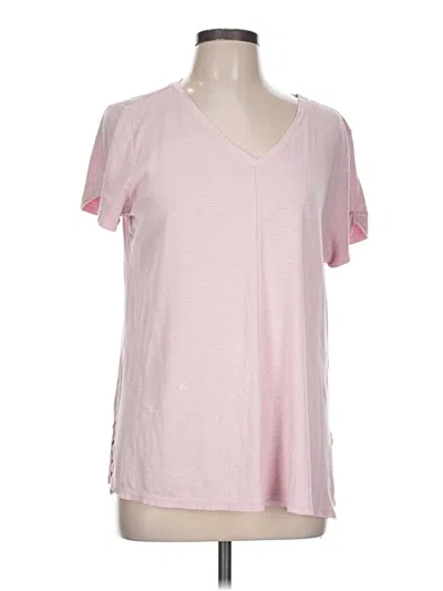 Pre-owned Jjill Short Sleeve T-shirt In Pink