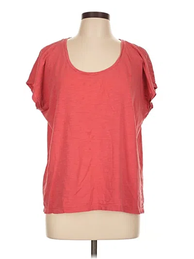 Pre-owned Jjill Short Sleeve T-shirt In Red