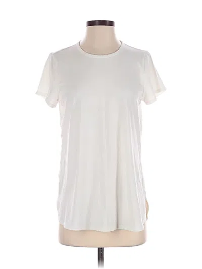 Pre-owned Jjill Short Sleeve T-shirt In White
