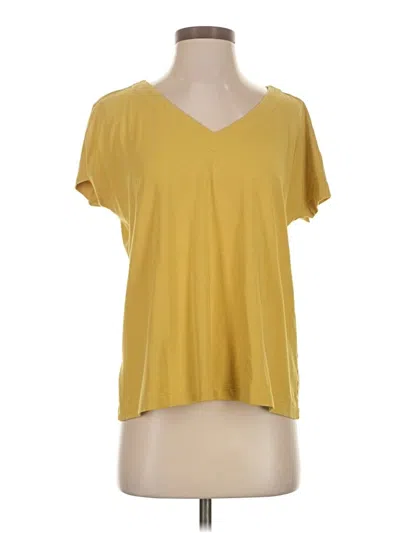 Pre-owned Jjill Short Sleeve T-shirt In Yellow