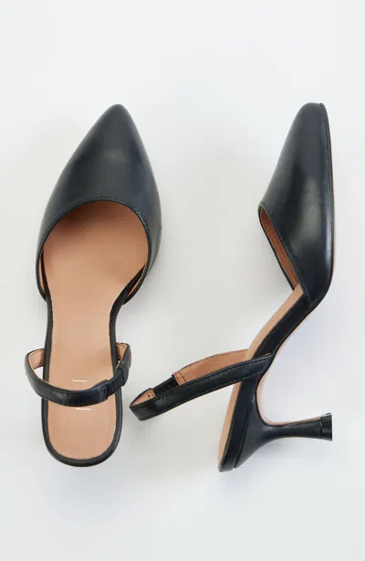 Jjill J.jill Sienna Slingback Heels In Black