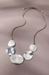 Jjill J.jill Silvertone Mixed-finish Short Necklace In Silvertone