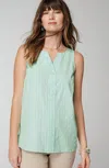 JJILL J.JILL SINGLE-BUTTON SLEEVELESS POPOVER