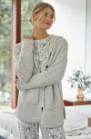 Jjill J.jill Sleep Cozy Hooded Cardi In Gray