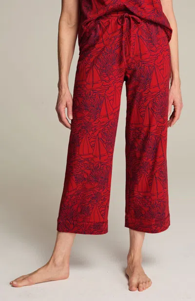 Jjill J.jill Sleep Ultrasoft Piped Crops