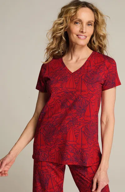 Jjill J.jill Sleep Ultrasoft V-neck Tee