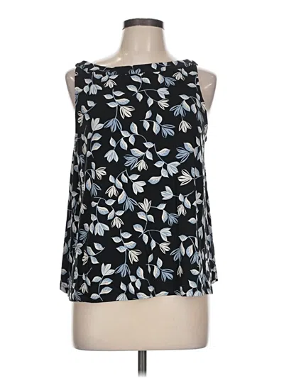 Pre-owned Jjill Sleeveless Blouse In Black
