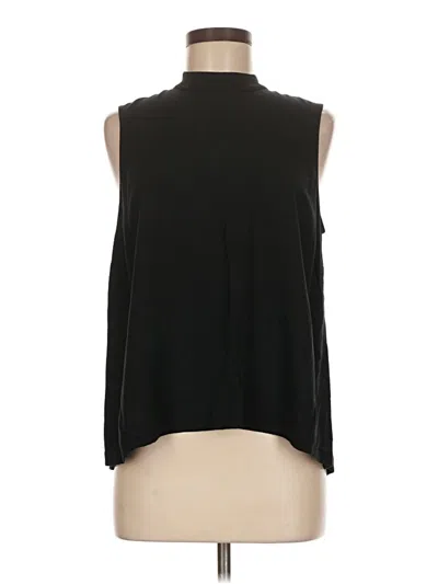 Pre-owned Jjill Sleeveless Blouse In Black