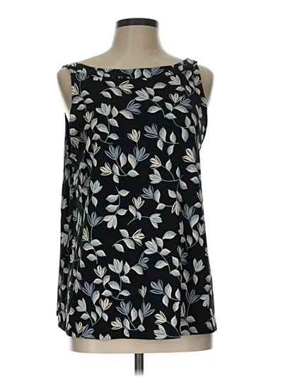 Pre-owned Jjill Sleeveless Blouse In Black