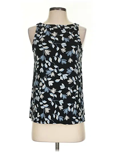 Pre-owned Jjill Sleeveless Blouse In Black
