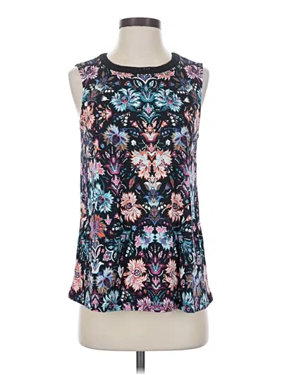 Pre-owned Jjill Sleeveless Blouse In Black