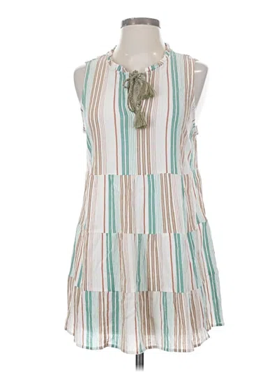Pre-owned Jjill Sleeveless Blouse In Blue