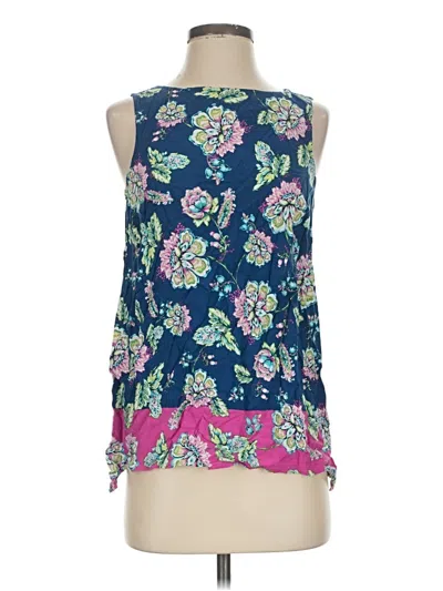 Pre-owned Jjill Sleeveless Blouse In Blue