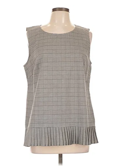 Pre-owned Jjill Sleeveless Blouse In Gray