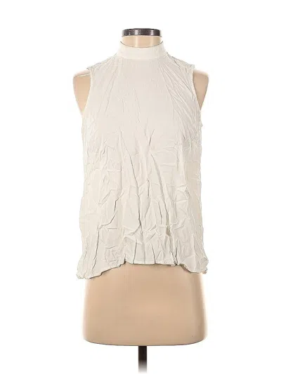 Pre-owned Jjill Sleeveless Blouse In Ivory