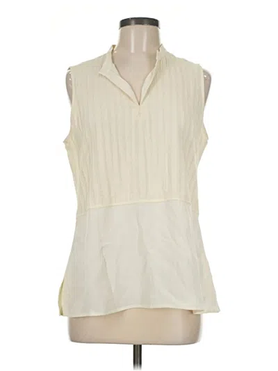 Pre-owned Jjill Sleeveless Blouse In Ivory
