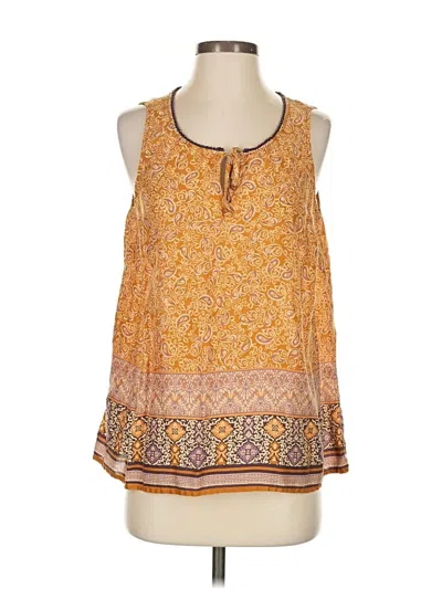 Pre-owned Jjill Sleeveless Blouse In Orange