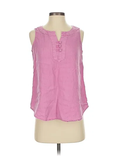Pre-owned Jjill Sleeveless Blouse In Pink