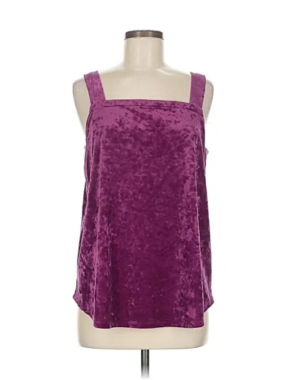 Pre-owned Jjill Sleeveless Blouse In Purple