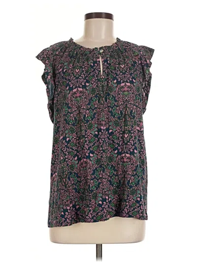Pre-owned Jjill Sleeveless Blouse In Purple