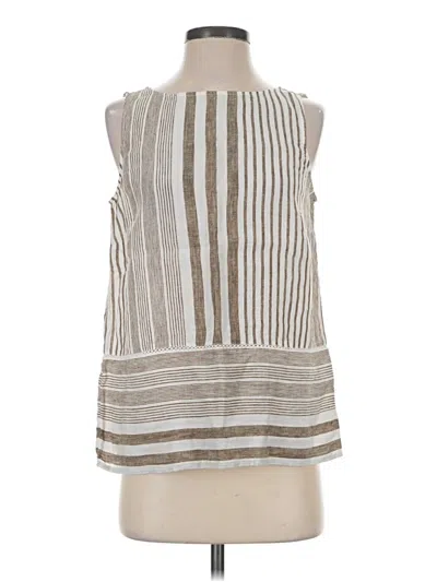Pre-owned Jjill Sleeveless Blouse In Silver