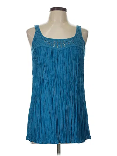 Pre-owned Jjill Sleeveless Blouse In Teal