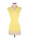 Jjill Sleeveless Polo Shirt In Yellow