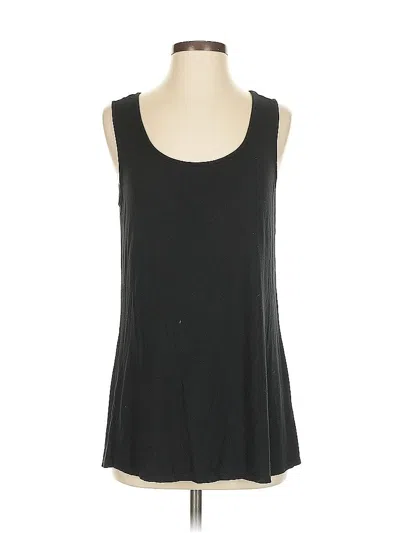 Pre-owned Jjill Sleeveless T-shirt In Black