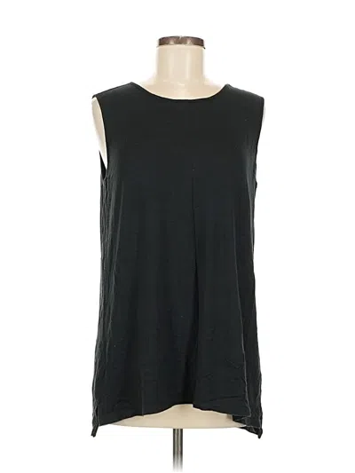 Pre-owned Jjill Sleeveless T-shirt In Black