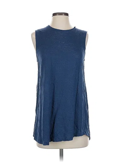 Pre-owned Jjill Sleeveless T-shirt In Blue