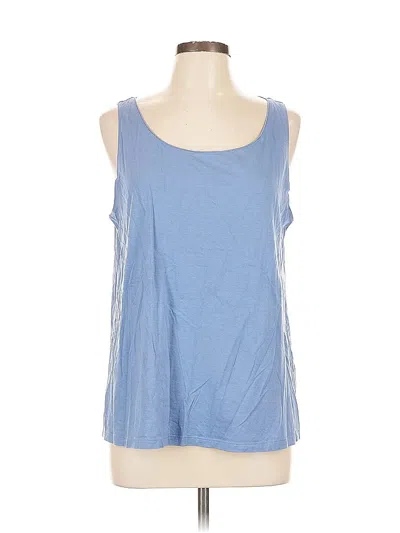 Pre-owned Jjill Sleeveless T-shirt In Blue